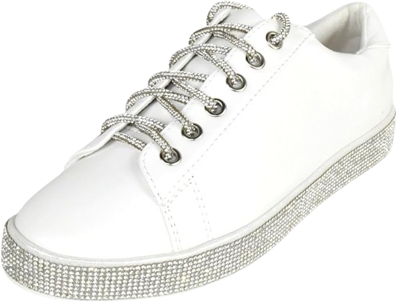 Flat Fashion Wedding Crystals Rhinestone Sneakers